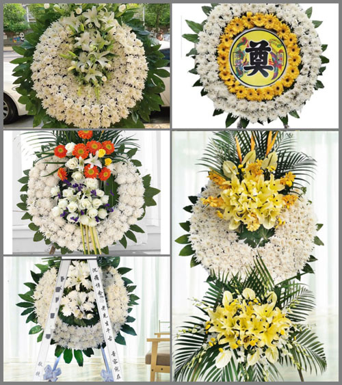 山东莱芜莱城区口镇镇下水河村花圈速递
